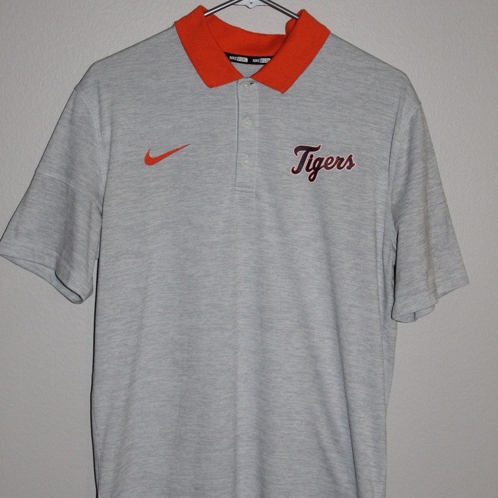 Mens Nike MLB Tigers Polo Medium
